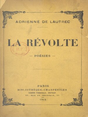 cover image of La révolte